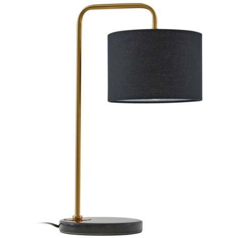 Lampe à poser 'Hillary' en textile pour salon & salle à manger