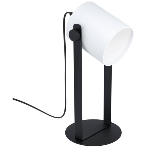 Lampe à poser Hornwood - Noir et blanc - 28W