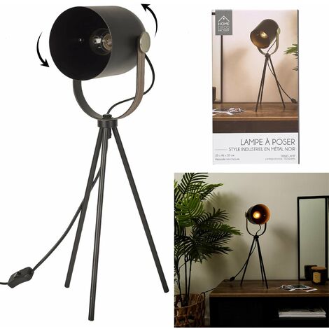 Lampe A Poser Indus Metal Noir