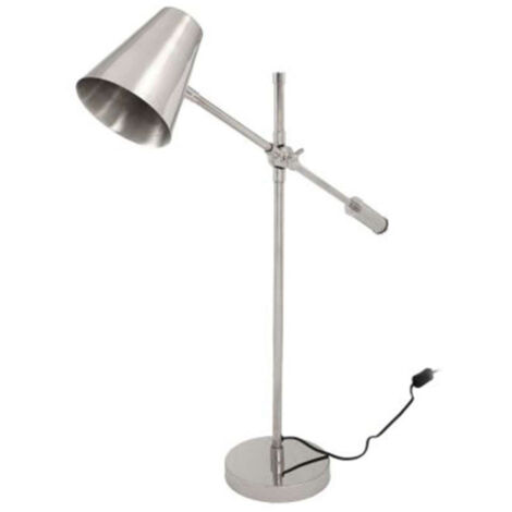 Lampe à Poser Industriel "Celeste" 74cm Argent