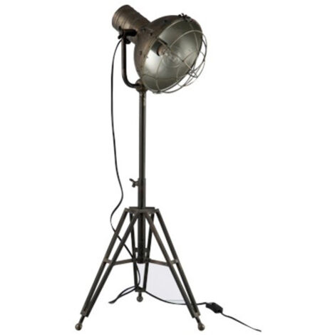 Lampe à Poser Industrielle "Néo" 93cm Gris
