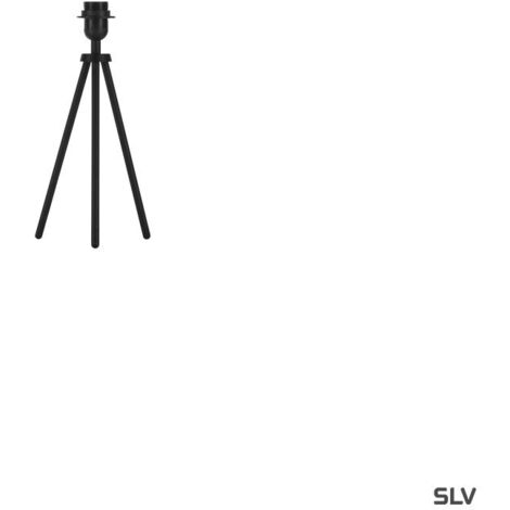 Lampe à poser intérieure FENDA trépied noir E27 40W max sans abat-jour - SLV - 155540