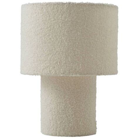 LINDBY Lampe à poser 'Jone' en textile pour salon & salle à manger