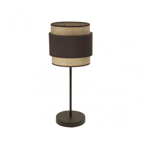 Lampe à poser Kandy 1xe14 Naturel/marron 45x18x18 Cm