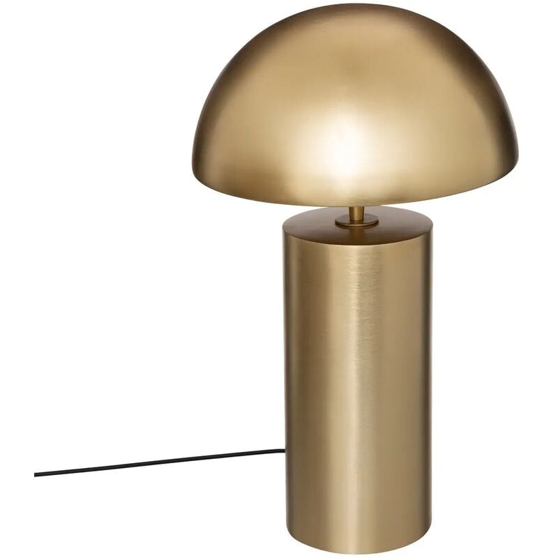 Lampe à poser, lampadaire en métal doré - Diamètre 30 x Hauteur 50 cm -PEGANE-