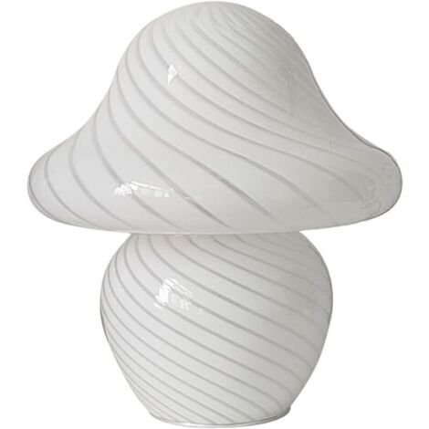 Lampe à poser Lampe en pierre et verre fumé Marron - Twill blanc tricolore gradation
