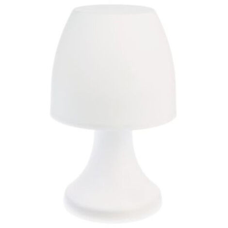 Lampe à poser LED 19,5cm – Éclairage blanc – Polypropylène – Fonctionne à pile avec 3 piles AAA – Design moderne pour intérieur – Home Sweet Light