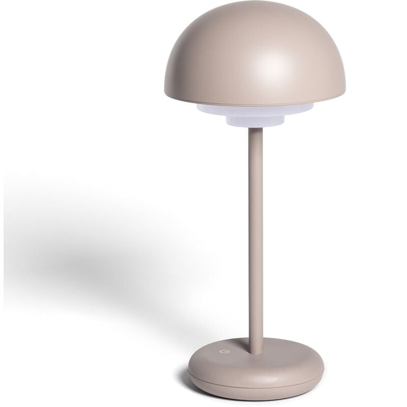 Efectoled - Lampe à Poser led 2W Portable avec Batterie usb Rechargeable Galdan Taupe