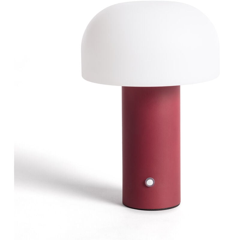 Ledkia - Lampe à Poser led Portable avec Batterie usb Rechargeable Leta Bordeaux