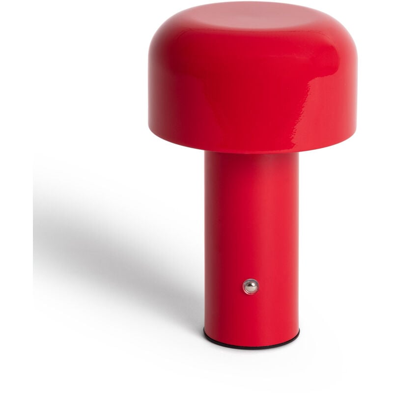Ledkia - Lampe à Poser led 2W Portable Métal avec Batterie usb Rechargeable Zaipi Rouge