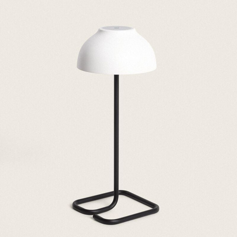Lampe à Poser led 3W Portable pour Extérieur avec Batterie usb Rechargable Carlo Blanc / Noir