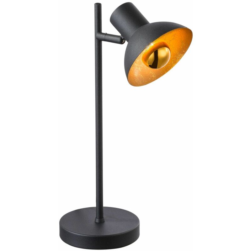 lampe a poser led design industriel fillo - 20 x 13 38 noir