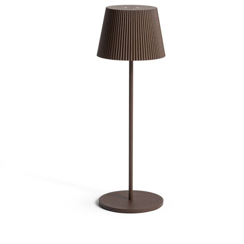Lampe à Poser led Extérieure Portative Aluminium 1,2 w avec Batterie Rechargeable Willox Rouille