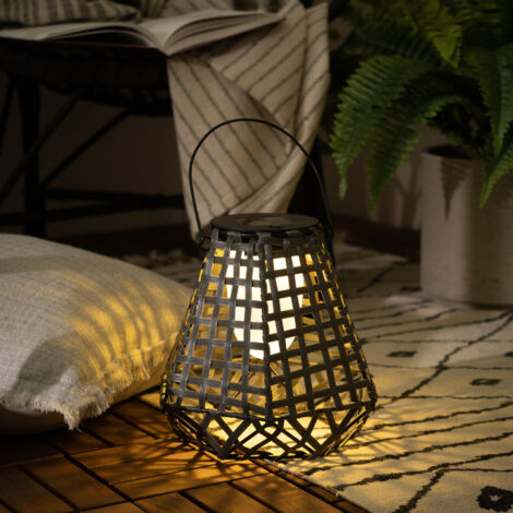 Lampe à Poser LED Extérieure Solaire Mumbai Noir - Noir