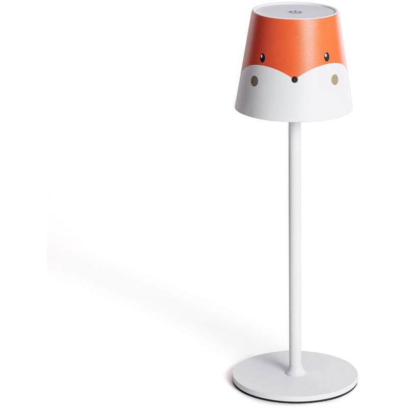 Ledkia - Lampe à Poser led Portable 3W Anisa Métal avec Batterie Rechargeable usb Orange