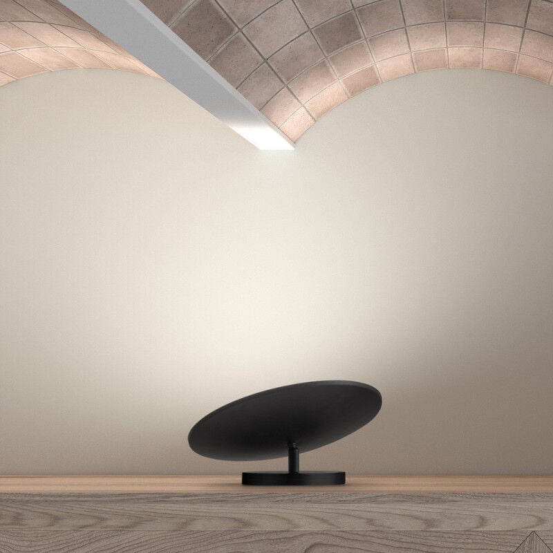 Lampe A Poser Led Puissante Dimmable Boom Noir Mat