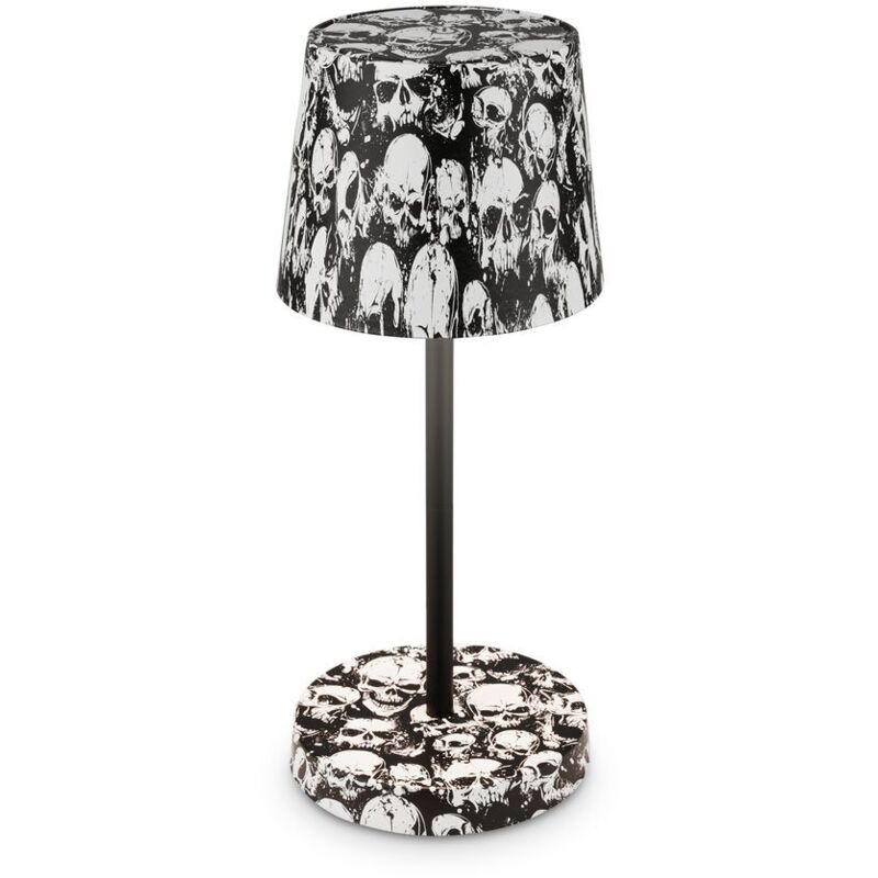 BRILONER Black LED Table Lamp Cordless USB Rechargeable 150lm Dimmable 26cm