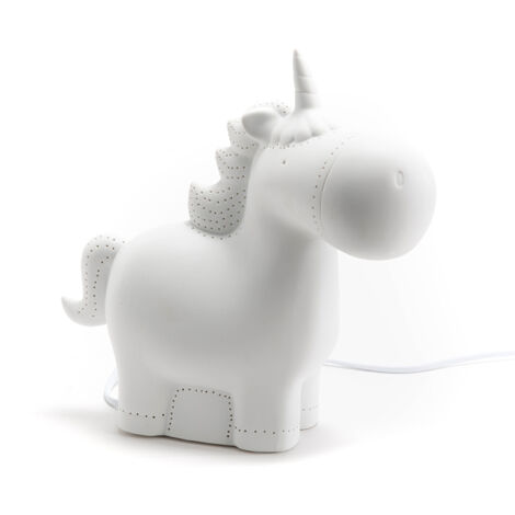 Lampe à poser Licorne en porcelaine