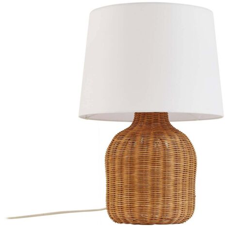 Lampe à poser 'Lirenda' en bois pour salon & salle à manger