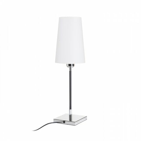 Lampe à poser LULU blanc/chrome noir 230V E27 28W