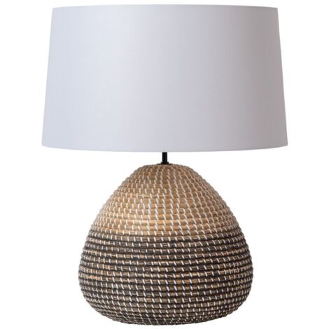 Lampe à poser Maduka herbe marine brun E27 Lucide 61cm