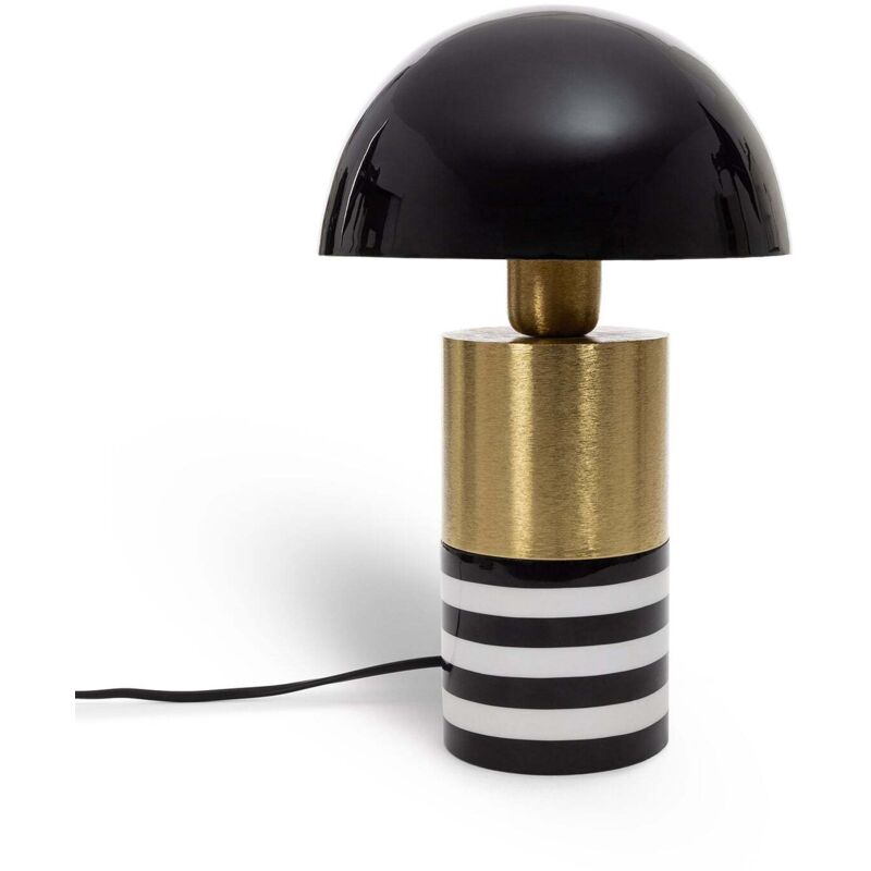 Ledkia – Lampe à poser métal Darpan noir – Design moderne – Hauteur 380 mm – Bras articulé pour orientation – E27, ampoule non incluse