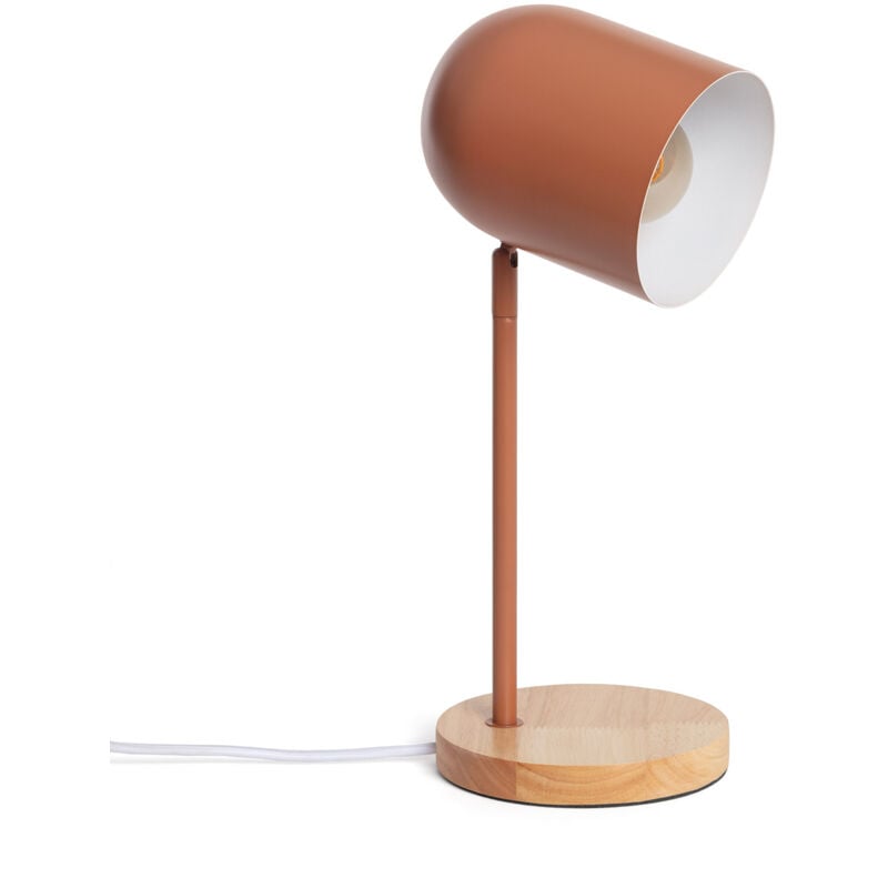 Ledkia - Lampe à Poser Métal Kidonge Brun