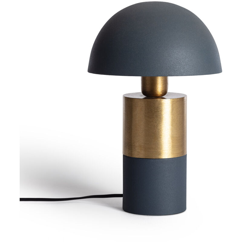 Ledkia - Lampe à Poser Métal Lis Bleu marine