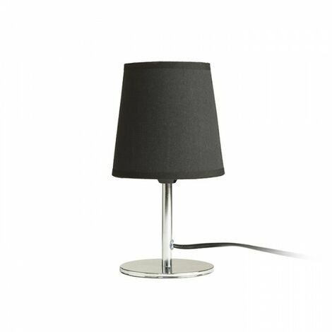 Lampe à poser MINNIE chrome noir 230V E14 15W