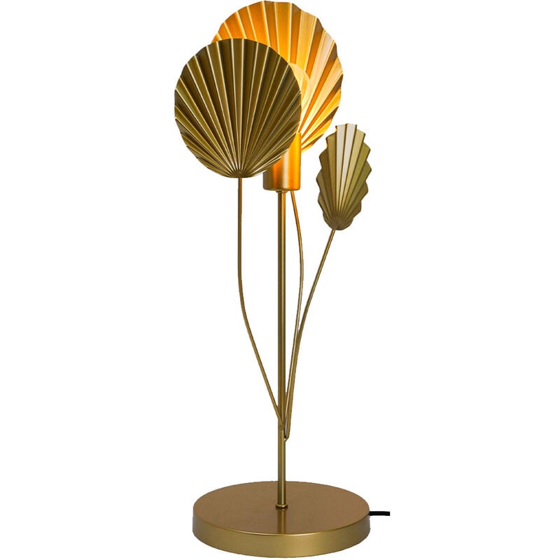 Sampa - Lampe à poser moderne Zephyr en métal doré compatible led