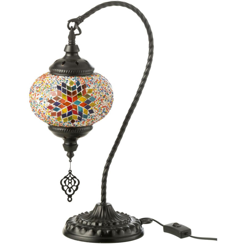 Lampe à Poser Mosaïque Design "Neal" 44cm Multicolore Lampe à Poser Mosaïque Design "Neal" 44cm Multicolore