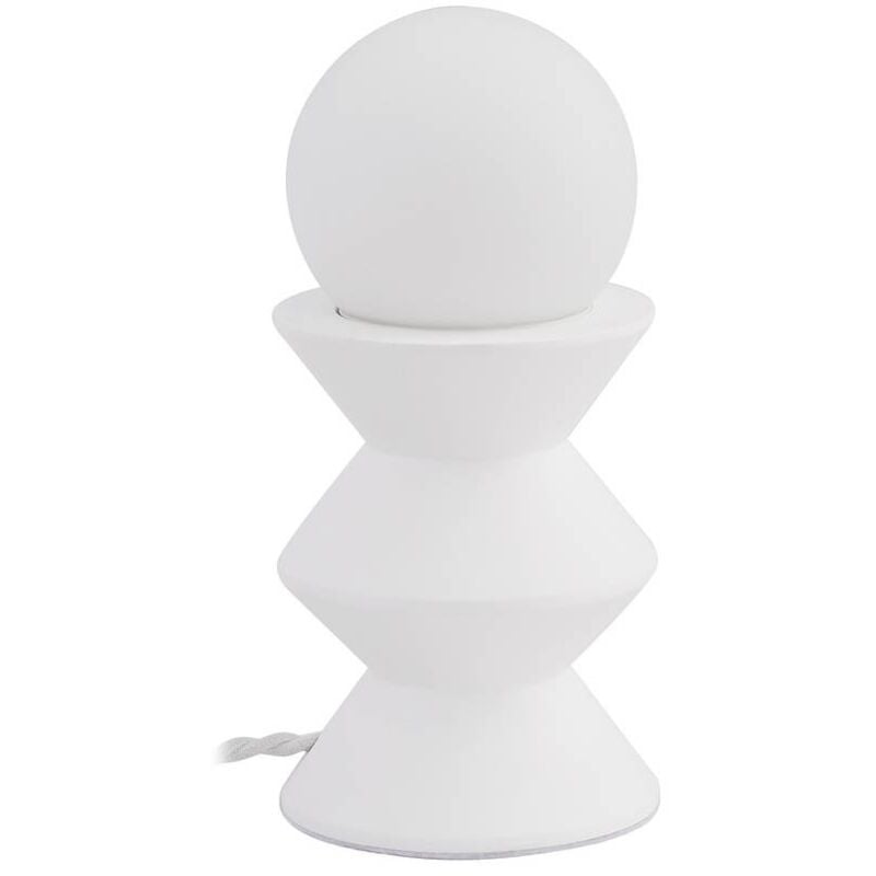 Lampe à poser 'Nielson' en plâtre pour salon & salle à manger