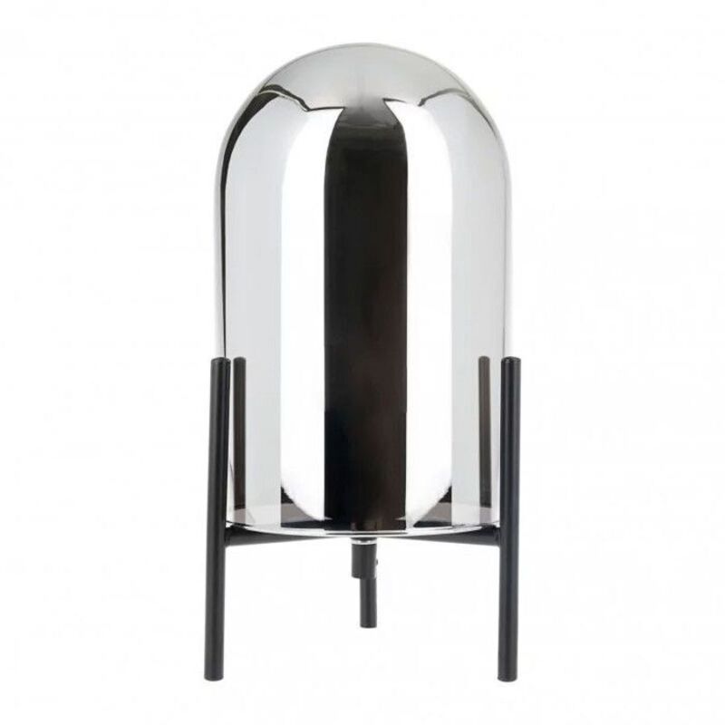 Lampe à poser - Design - Industriel - Métal/Verre - Noir - 30cm hauteur - Salon Lampe à poser - Design - Industriel - Métal/Verre - Noir - 30cm hauteur - Salon
