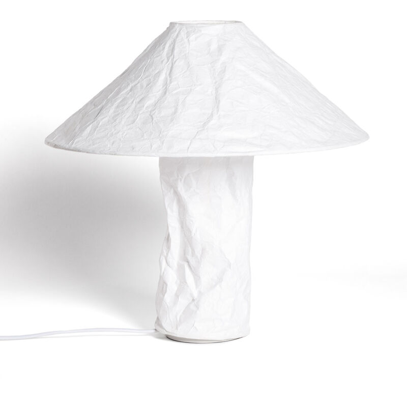 Ledkia - Lampe à Poser Papier Tyvek Rapa Blanc
