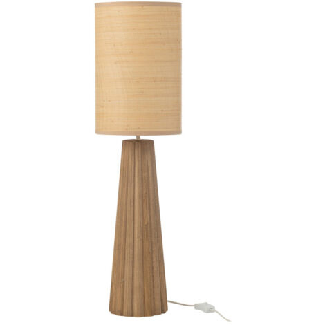 Lampe à Poser Parapluie en Bois "Ailanthus" 78cm Naturel