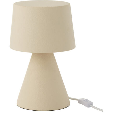 Lampe à Poser Petit Abat-Jour "Pierre" 34cm Beige