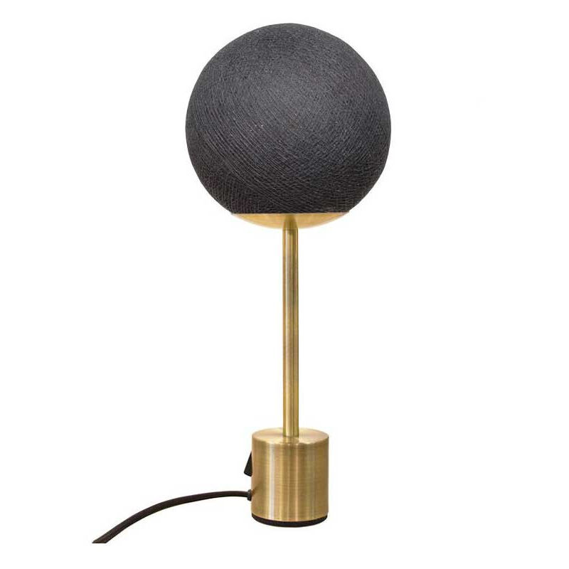 Lampe à poser pied métal coloris anthracite - La case de cousin