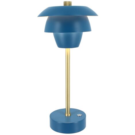 Lampe à poser rechargeable en métal