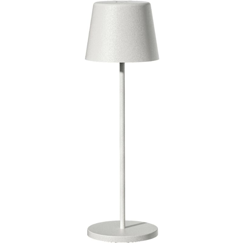 Lumisky - Lampe de table sans fil led kelly white Blanc Metal H38CM