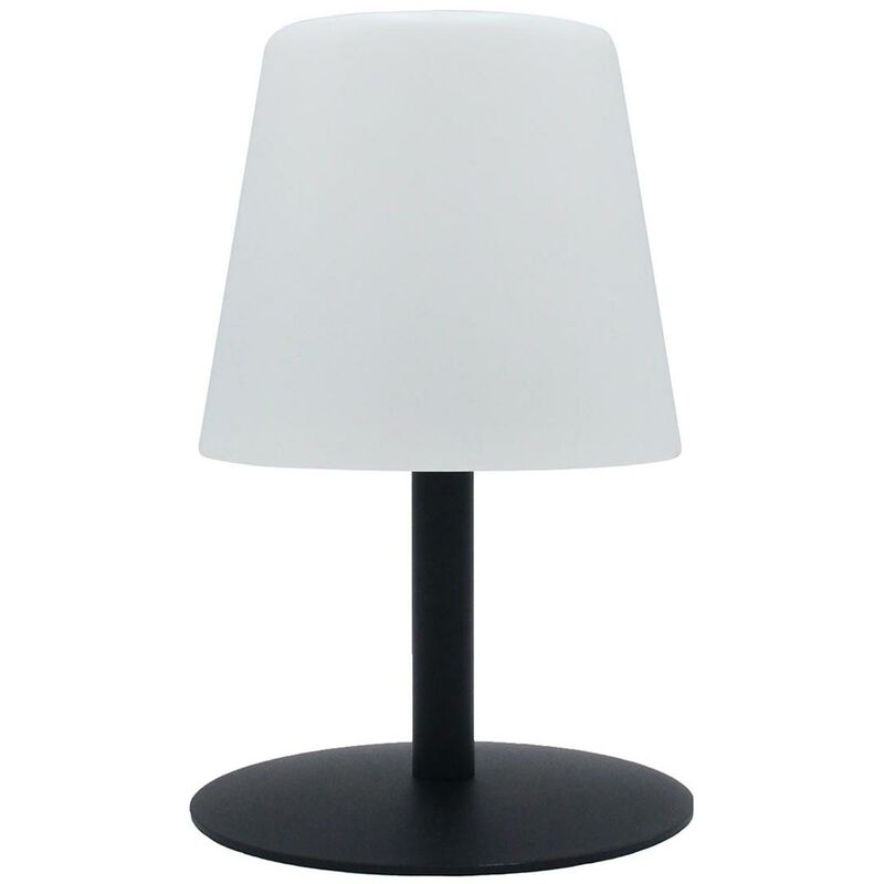 Lumisky - Lampe de table sans fil led standy mini Noir Acier H25CM - Noir