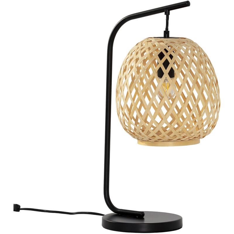 Vs Venta-stock - Lampe à poser Reiko en Bamboo, diamètre 50,5 cm