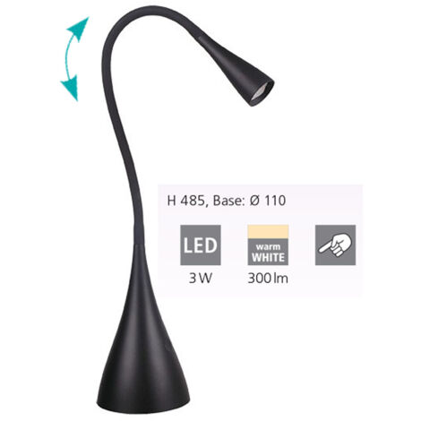 Lampe à poser Snapora - Noir