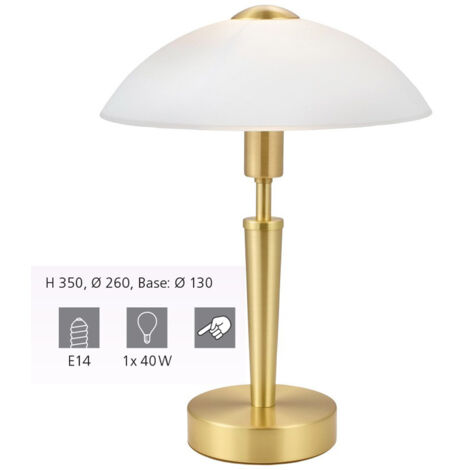 Lampe à poser Solo - Blanc & Or