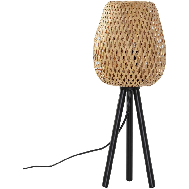 Lampe à poser Tara en Bambou, diamètre 43,5 cm