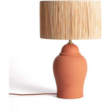 Lampe à Poser Terracota Ilana ILUZZIA Naturel