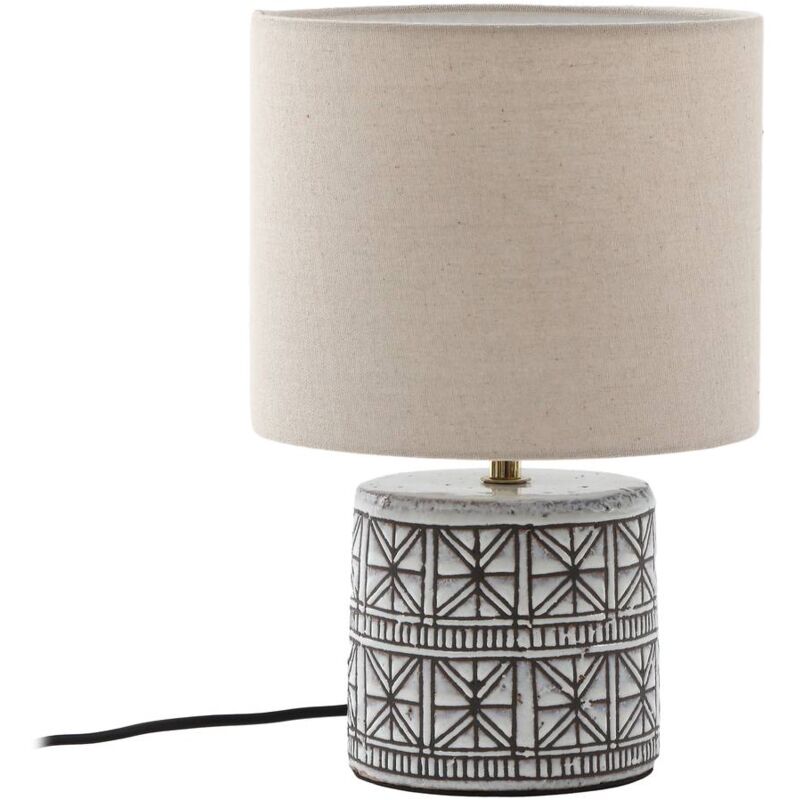 Lucande - Lampe à poser 'Thalorin' en céramique pour salon & salle à manger