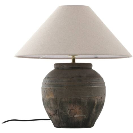 LUCANDE Lampe à poser 'Thalorin' en céramique pour salon & salle à manger