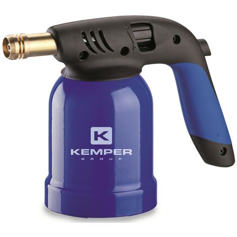 Lampe a souder à gaz Coque Acier piezo cartouches gaz 190g KEMPER