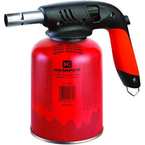 Kemper – Chalumeau soudeur à flamme bi-gaz – Allumage piezo automatique – Température jusqu'à -22°C – Autonomie avec cartouche butane/propane - 820AKIT460