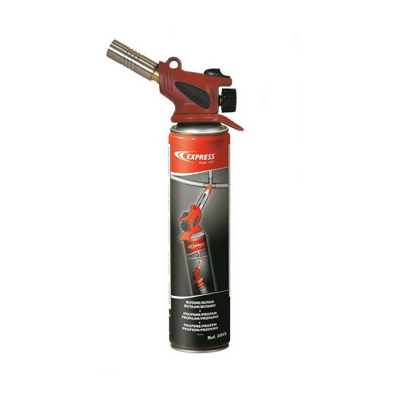 Guilbert Express - Lampe à souder Piezo à retournement instantané avec cartouche de gaz